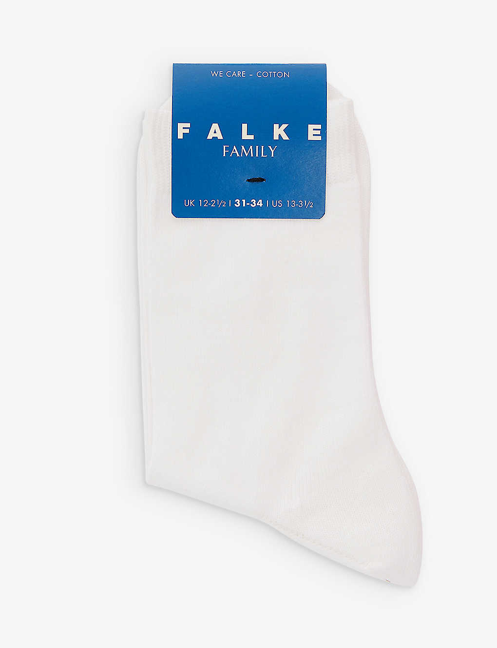 Falke Boys White Kids Family So Logo-print Stretch-cotton Blend Ankle Socks 2-13 Years