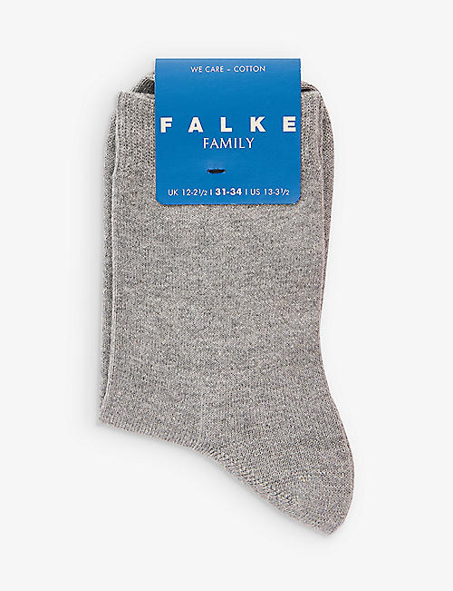 FALKE: Family So logo-print stretch-cotton blend ankle socks 2-13 years
