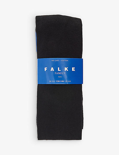 FALKE: Family Ti stretch-cotton blend tights
