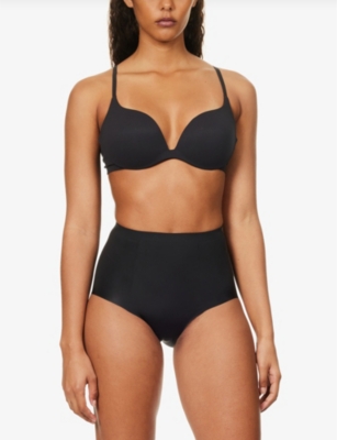 WACOAL: Ines plunge-neck underwired stretch-woven bra