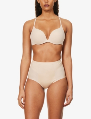 WACOAL: Ines plunge-neck underwired stretch-woven bra