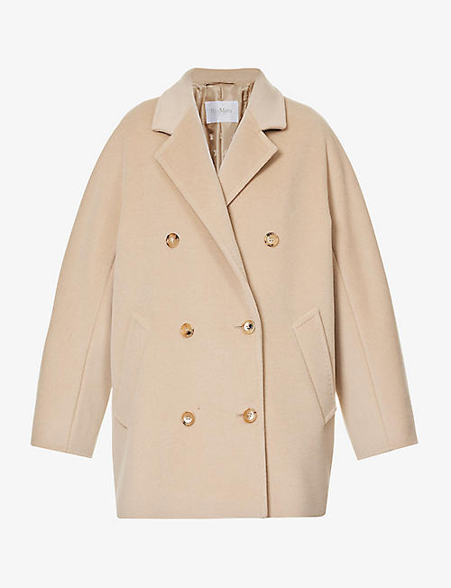 MAX MARA: Rebus double-breasted wool and cashmere-blend coat