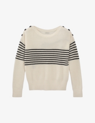 IKKS: Striped cotton-blend jumper