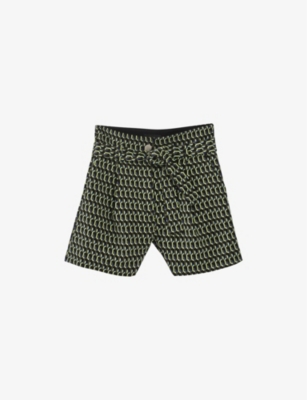 IKKS: Graphic-print woven shorts