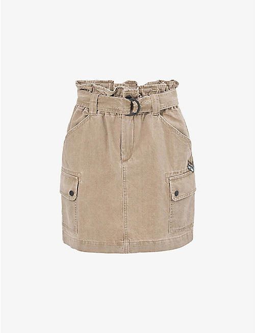 IKKS: Cargo-pocket cotton mini skirt