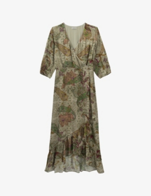IKKS: Paisley-print woven maxi dress