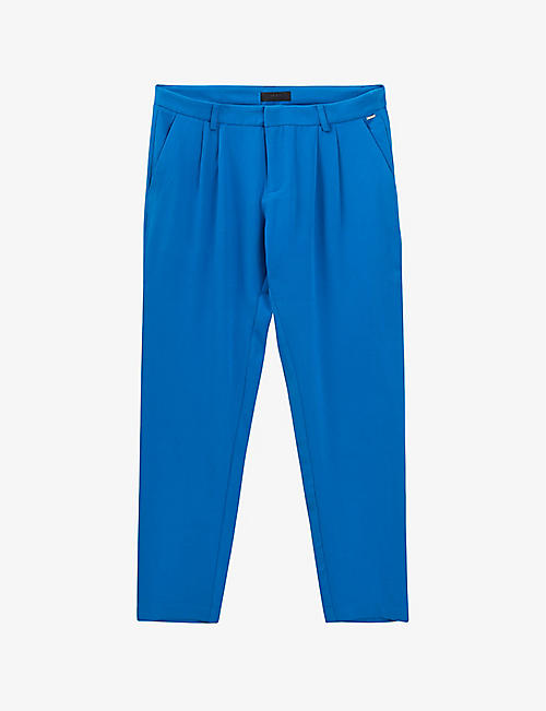 IKKS: Straight-leg mid-rise darted woven trousers