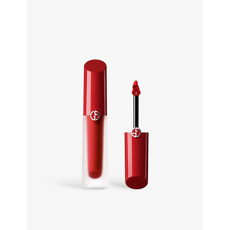 Shop Giorgio Armani Red Lip Maestro Satin Lipstick 6.6ml In 12