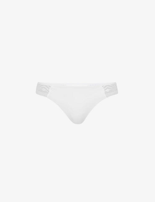 PASSIONATA: Ondine sheer-panel mid-rise stretch-woven briefs