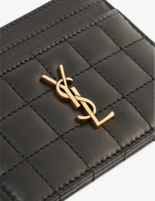 Saint Laurent Monogrammed Leather Cardholder