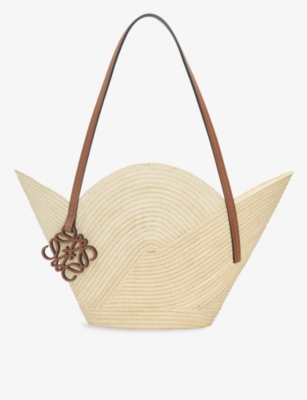 Loewe Basket Small Bag in Natural & Tan