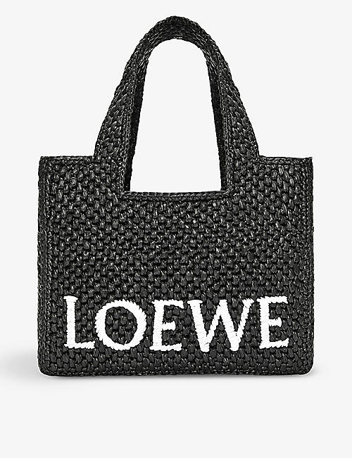 LOEWE: Loewe x Paula's Ibiza small raffia tote bag