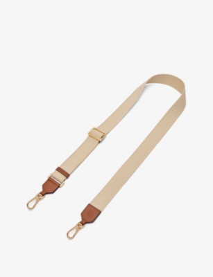 Loewe Women's Natural X Paula's Ibiza Branded Cotton And Leather Bag Strap