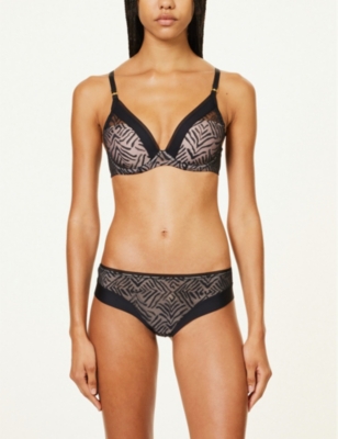 CHANTELLE: Graphic Allure plunge T-shirt bra