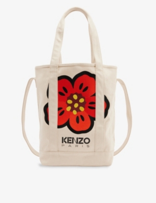 KENZO Boke brand appliqu cotton tote bag Selfridges