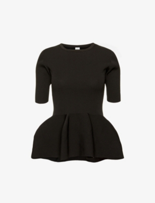 CFCL - Pottery peplum-waist recycled-polyester top | Selfridges.com