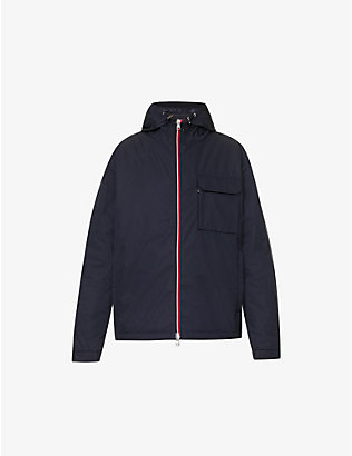 MONCLER: Lozere brand-appliqué regular-fit funnel-neck shell-down jacket
