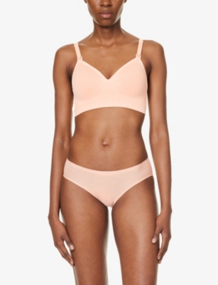 BRAVADO DESIGNS: Plunge nursing-clips stretch nylon-blend bra