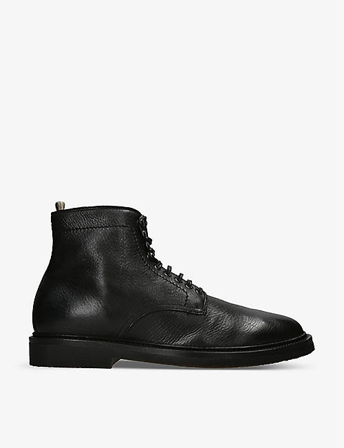 OFFICINE CREATIVE: Hopkins Flexi lace-up leather ankle boots