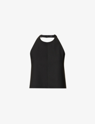 Wardrobe.nyc Backless Virgin-wool Top In Black