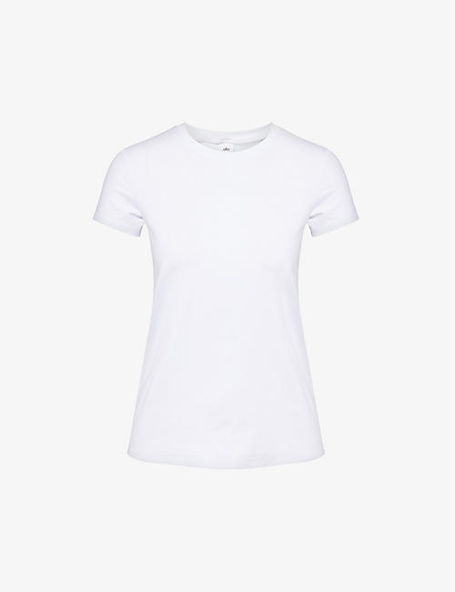 ALO YOGA: Alosoft short-sleeved stretch-woven T-shirt