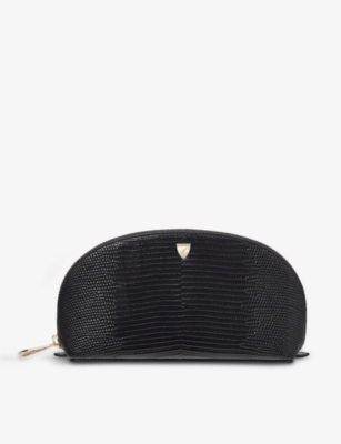ASPINAL OF LONDON: Madison signature-hardware textured-leather cosmetic case
