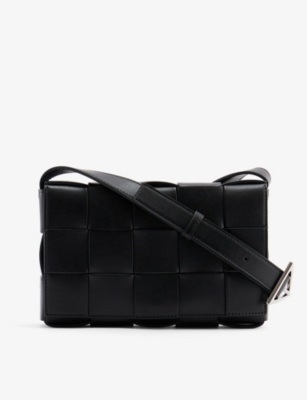 Bottega Veneta Cassette Intrecciato Leather Crossbody Bag