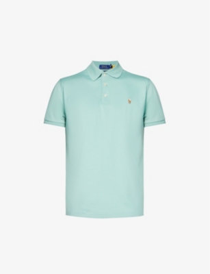 Polo Ralph Lauren Logo-embroidered Cotton Polo Shirt In Green