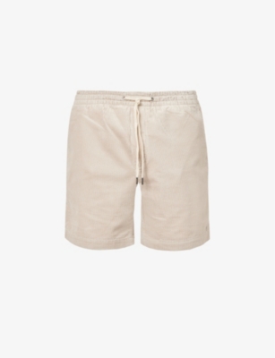 POLO RALPH LAUREN: Prepster logo-embroidered cotton-corduroy shorts