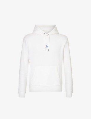 POLO RALPH LAUREN: Logo-embroidered cotton and recycled-polyester hoody