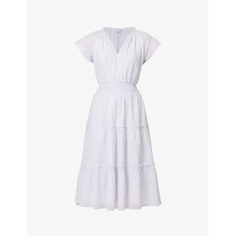 Rails Womens Cino Stripe Amelia Striped Stretch-cotton Midi Dress