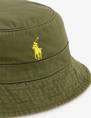 Polo Ralph Lauren Logo Detail Bucket Hat In Green | ModeSens