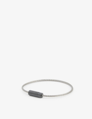 Le Gramme 5g Polished Ceramic Cable Bracelet In Black Ceramic