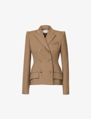 SPORTMAX - Cablo doubled-breasted cotton-blend blazer | Selfridges.com