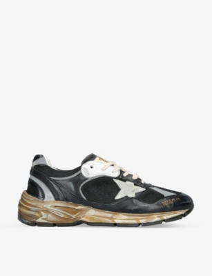 GOLDEN GOOSE: Men’s Dad-Star leather and mesh low-top trainers