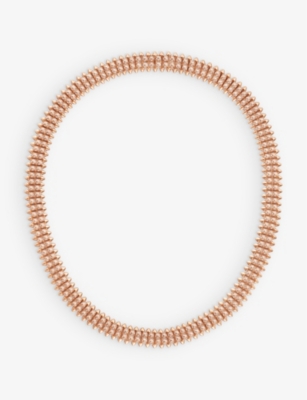 Cartier Womens Rose Gold Clash De 18ct Rose-gold And 3.42ct Round-cut Diamond Necklace
