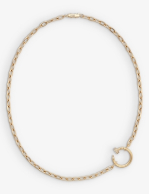 CARTIER: Juste un Clou 18ct yellow-gold and 0.13ct diamond necklace