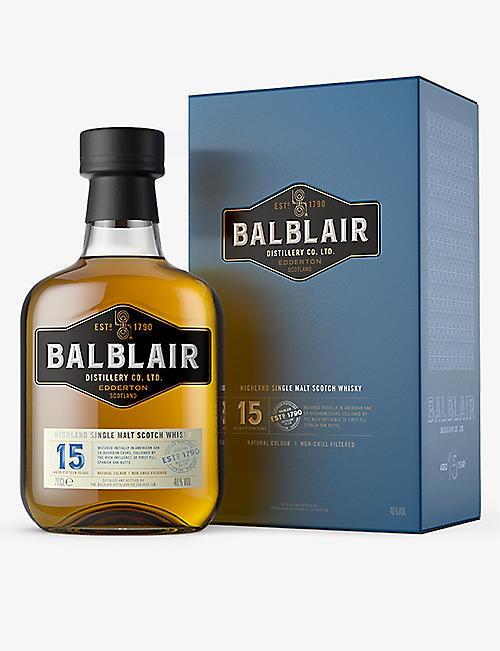 BALBLAIR: Balblair Distillery 15-year-old single-malt Scotch whisky 700ml