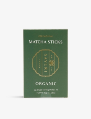 SAYURI: Organic matcha sticks 30g