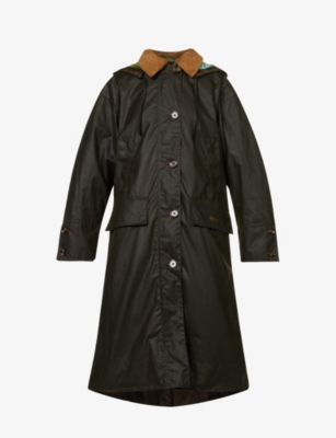 Barbour long store coat mens