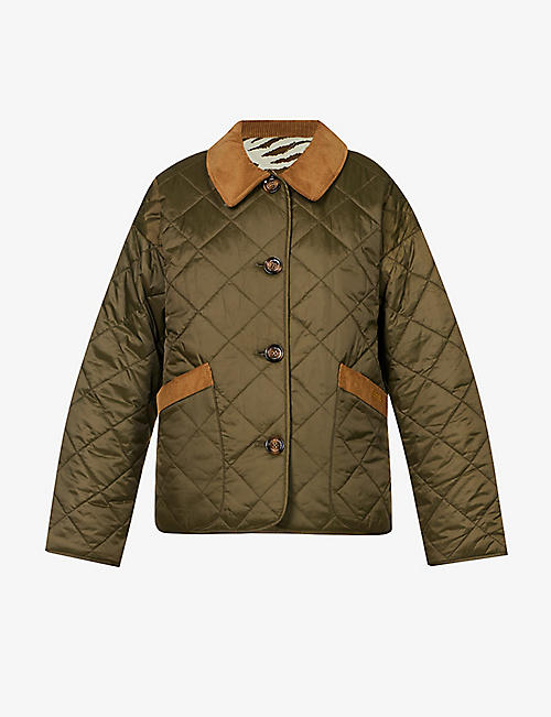 BARBOUR: Barbour x House of Hackney Gransden quilted shell jacket