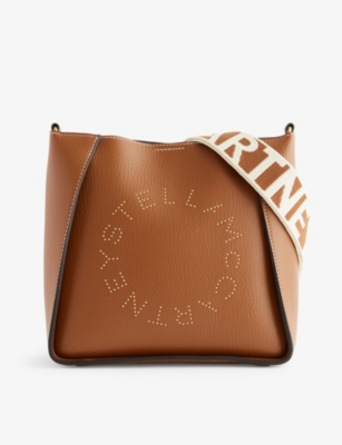 STELLA MCCARTNEY Circle stud embellished faux leather tote bag