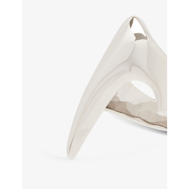 Shop Vitaly Ruin Recycled Stainless-steel Ring In Stainless Steel