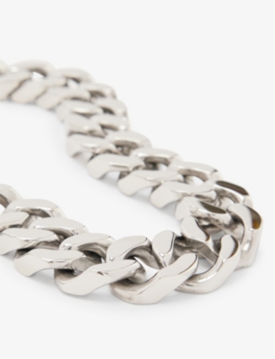 Shop Vitaly Riot Recycled Stainless-steel Necklace In Silver