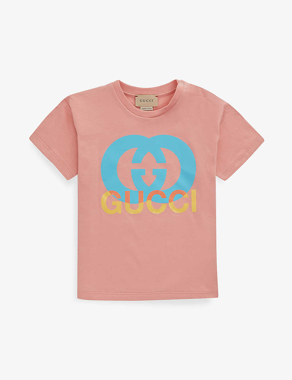 Gucci Babies' Printed T-shirt In Vintage Rose/mc