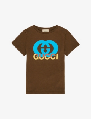 Gucci - Girls Ivory Cat Logo T-Shirt