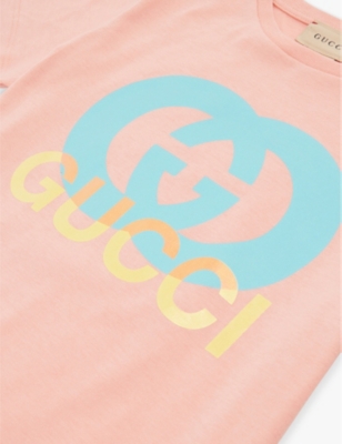 GUCCI: Logo-print cotton-jersey T-shirt 4-12 years