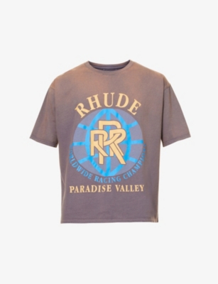 RHUDE - Paradise Valley graphic-print cotton-jersey T-shirt