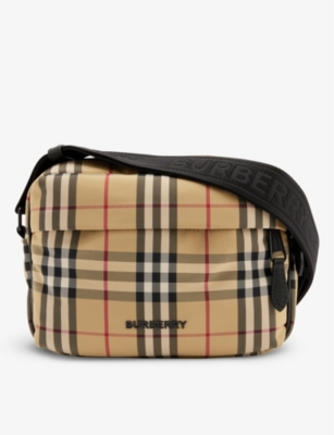 Burberry Vintage Check Messenger Bag in Natural for Men