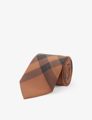 BURBERRY - Manston checked silk tie | Selfridges.com